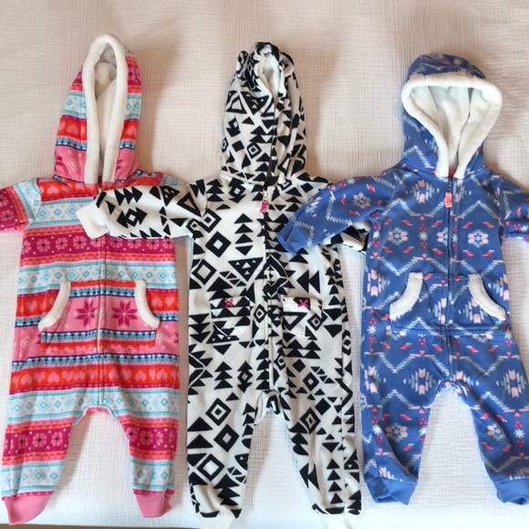 carters fleece jumpsuit